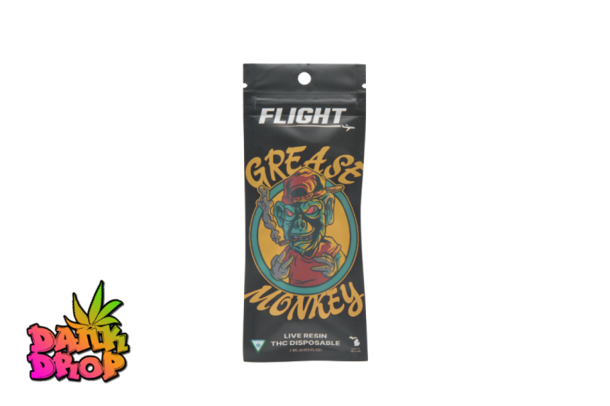 FLIGHT 1G Disposable Vape Grease Monkey Dank Drop