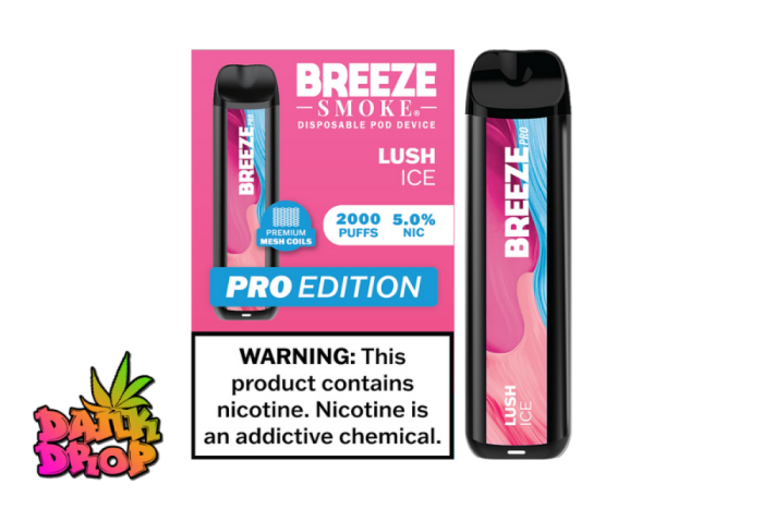 BREEZE Smoke - 2000 Puff Pro E-Cig Vape - Lush Ice