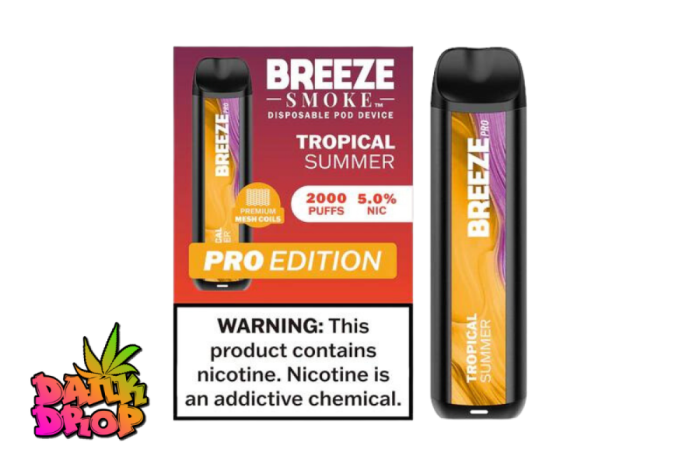 BREEZE Smoke - 2000 Puff Pro E-Cig Vape - Tropical Summer