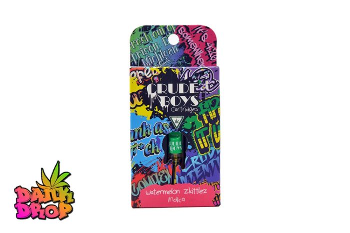 Crude Boys - 1G 510 Thread Vape Cart - Watermelon Zkittlez